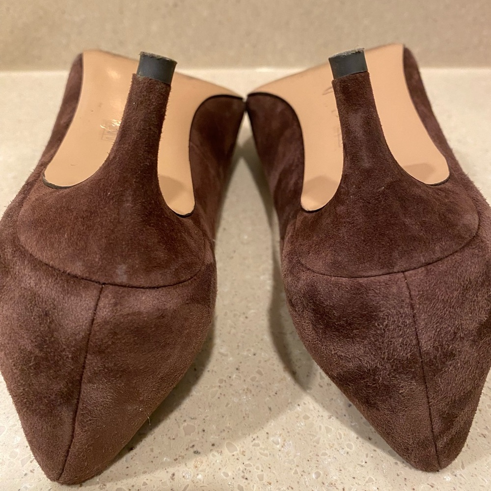 Pelle Moda Aeri Espresso Suede Kitten Heels - Picture 5 of 5